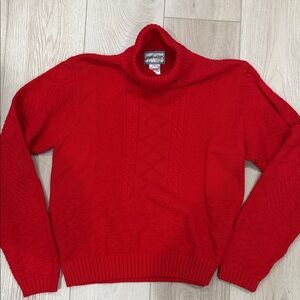 Pendleton Vibrant Red Turtleneck Sweater size Large